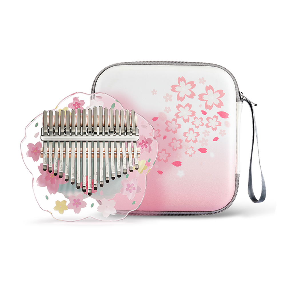 Musical Instrument Dulcimer - Hluru Kalimba 21 tuşları ile kılıf