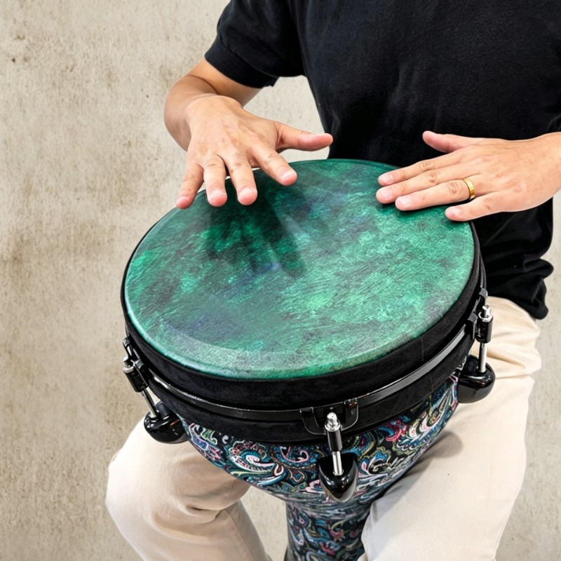 Musical Instrument Djembe - 12 İnç Afrika Davulu Taşınabilir Geleneksel