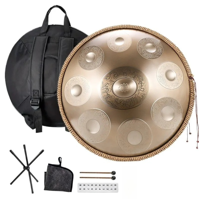 Musical Instrument Dulcimer - 18 inç Paslanmaz Çelik Handpan G