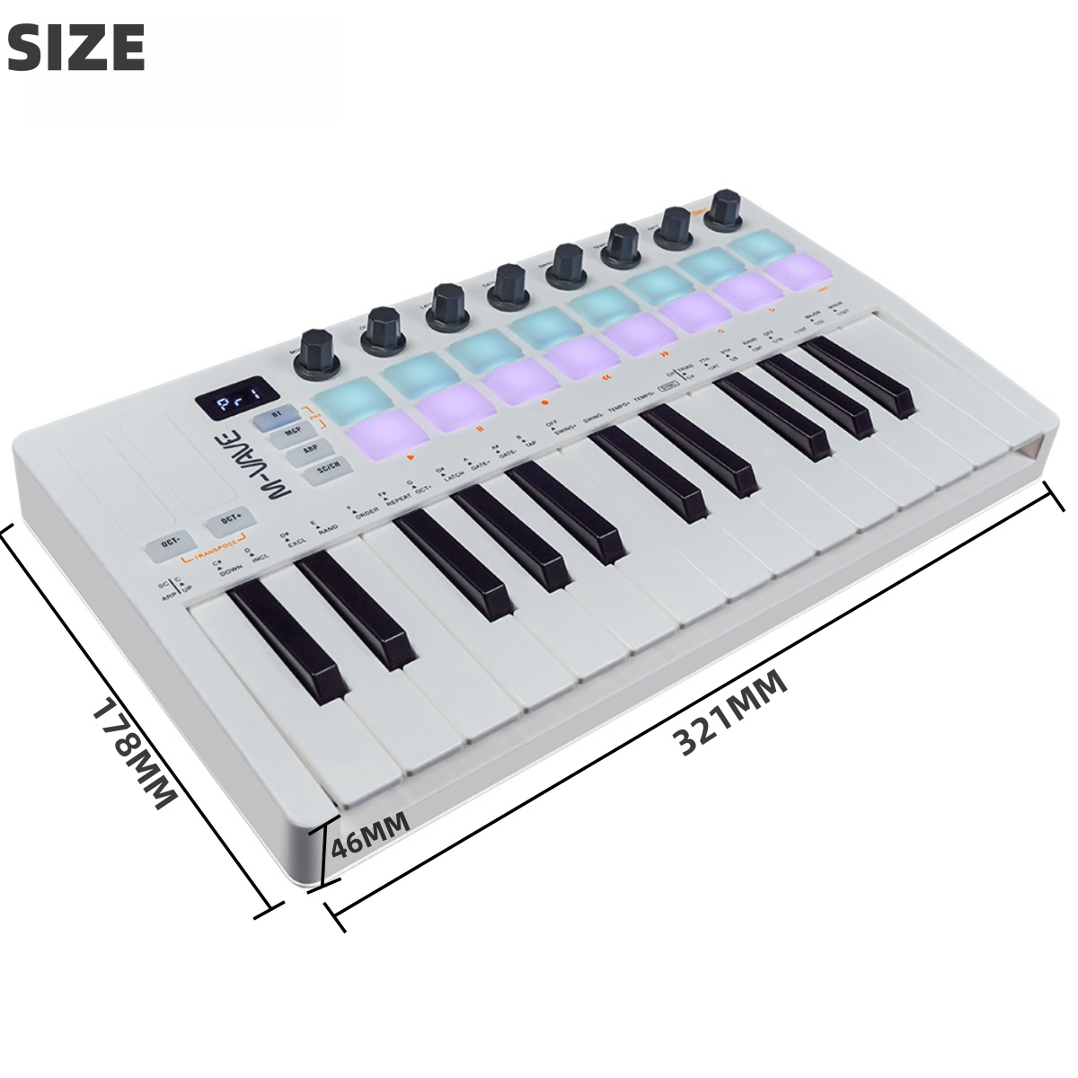 M-VAVE SMK-25 II MIDI Pad Dene - Musical Instrument Synthesizer incelemesi ve fiyatı