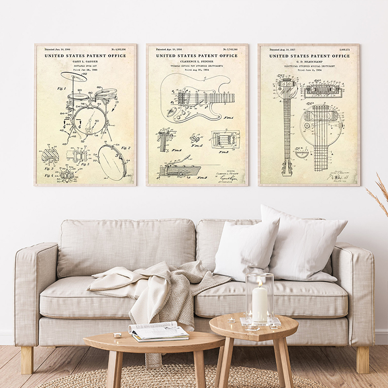 Patent Vintage Müzik Aleti Aku - Musical Instrument Image incelemesi ve fiyatı