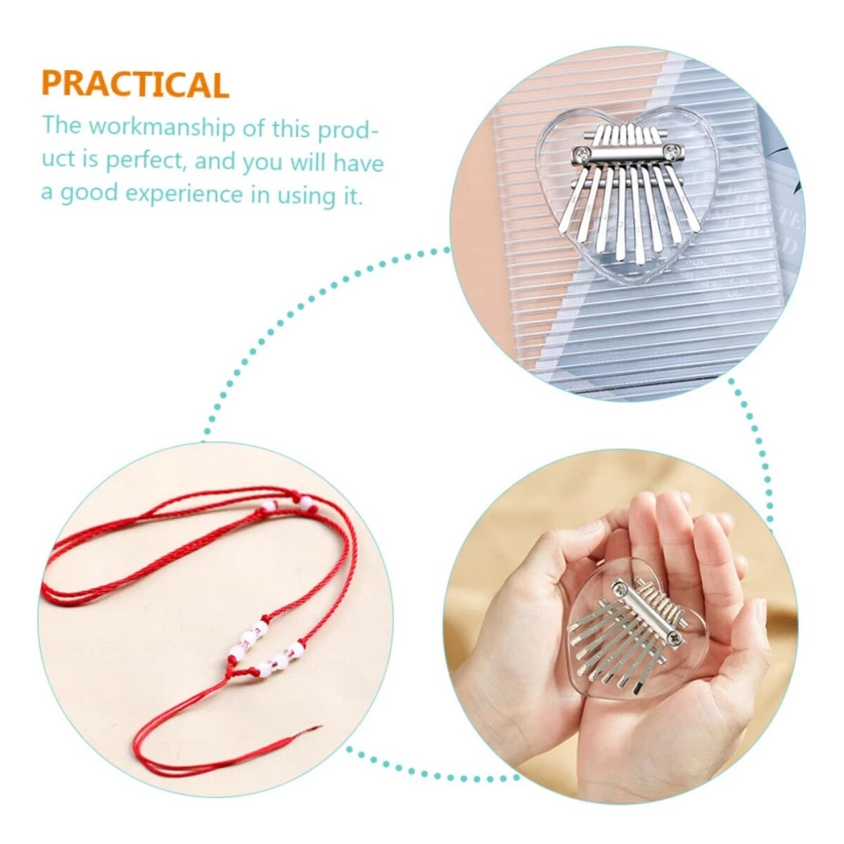 Miwayer 8 tuşları Mini Kalimba - Musical Instrument Dulcimer incelemesi ve fiyatı