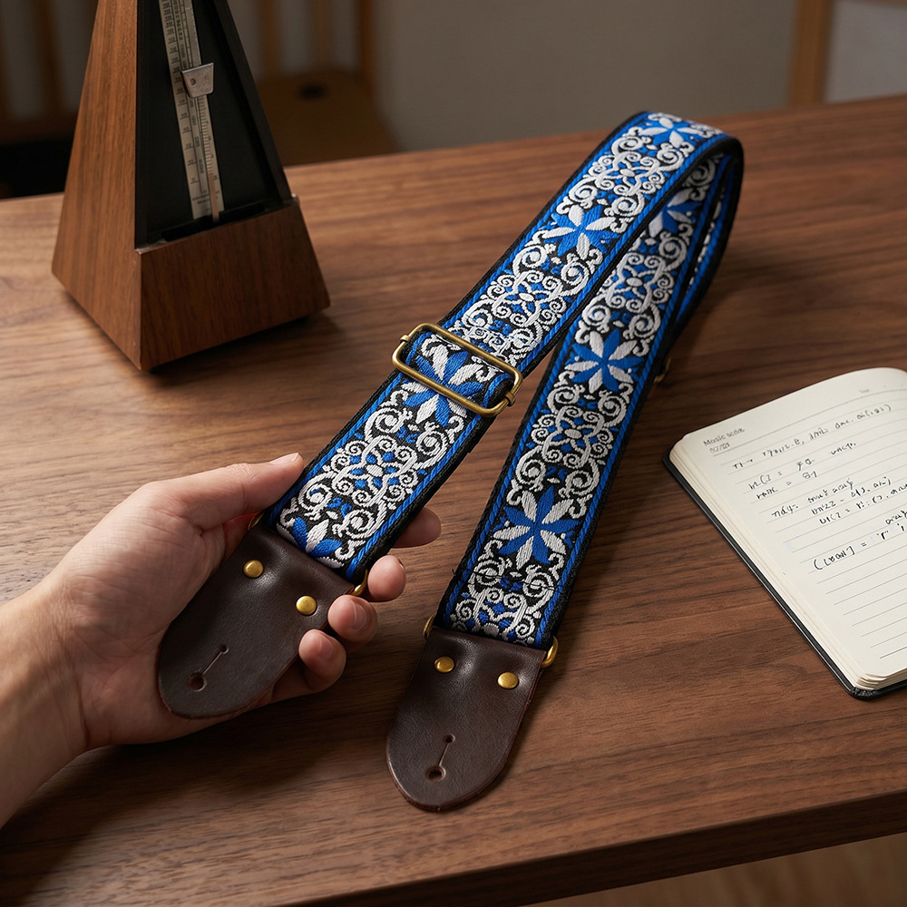 Nakışlı Baskılı Gitar Askısı V - Musical Instrument Dulcimer incelemesi ve fiyatı