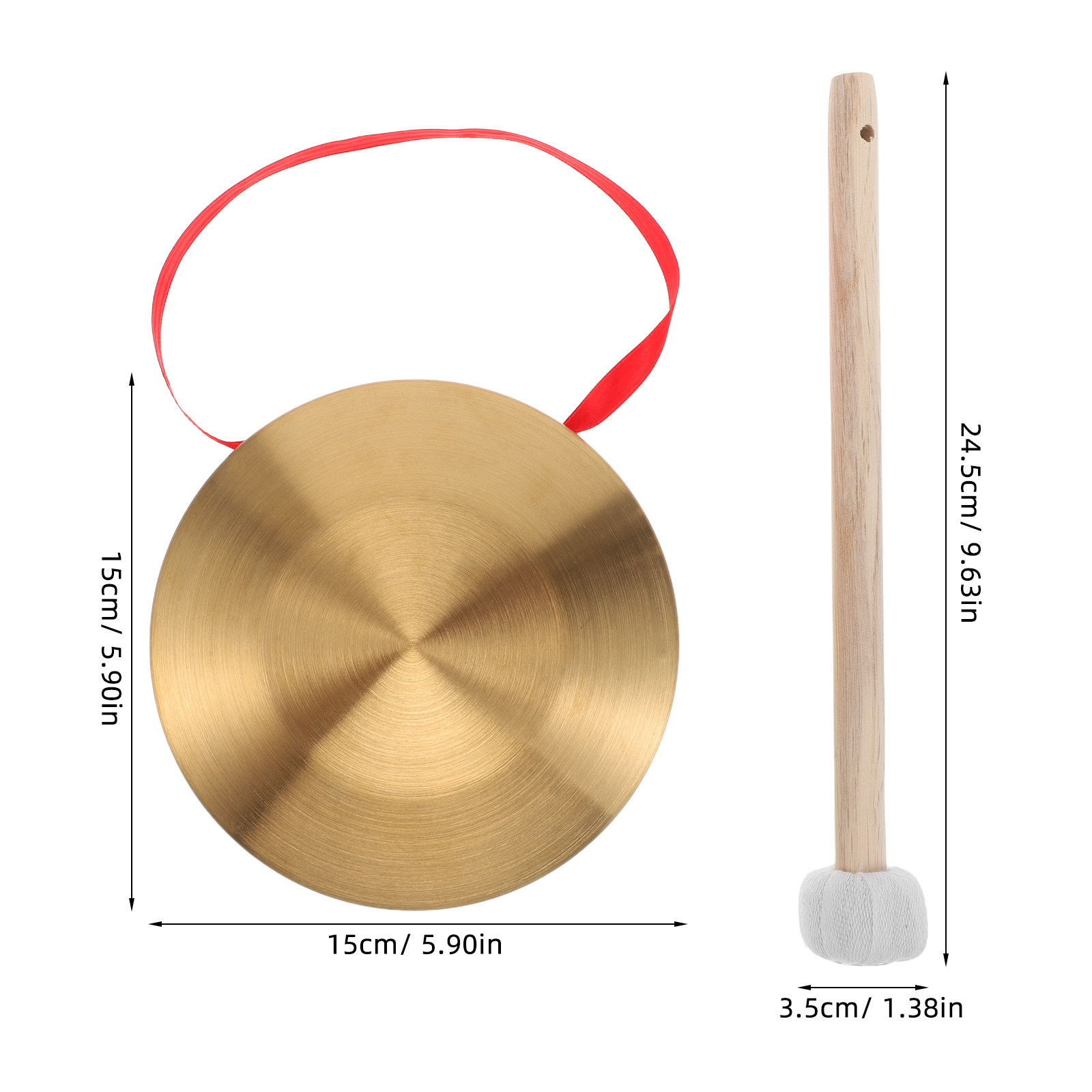 1 Set Mini El Tipi Bakır Gong  - Musical Instrument In Chinese incelemesi ve fiyatı
